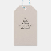 Rainbow Waterverf kerstboom Cadeaulabel (Achterkant)