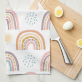 Rainbow Waterverf Kitchen Hand Towel Theedoek (Quarter Fold)