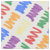 Rainbow Waterverf krabbels patroon Stof (Close Up)