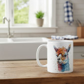 Rainbow Waterverf Llama Koffiemok