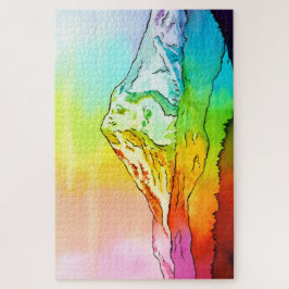 Rainbow Waterverf Mount Hood Legpuzzel