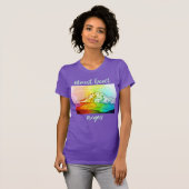 Rainbow Waterverf Mount Hood T-shirt (Voorkant volledig)