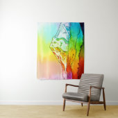 Rainbow Waterverf Mount Hood Wandkleed (In situ)