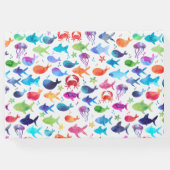 Rainbow Waterverf onder het Zee Crab Gastenboek (Achterkant)