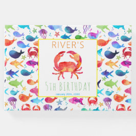 Rainbow Waterverf onder het Zee Crab Gastenboek
