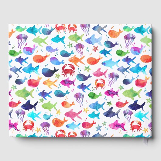 Rainbow Waterverf onder het Zee Crab Gastenboek (Achterkant)