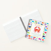 Rainbow Waterverf onder het Zee Crab Gastenboek Notitieboek (Binnen)
