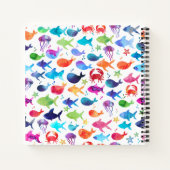 Rainbow Waterverf onder het Zee Crab Gastenboek Notitieboek (Achterkant)
