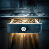 Rainbow-waterverf-paard Keramische Knop