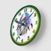 Rainbow-waterverf-paard Ronde Klok (Hoek)