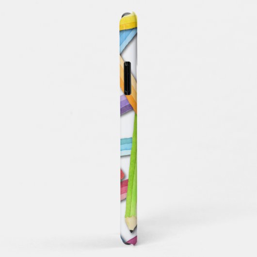 Rainbow Waterverf Pencils Teacher iPhone Case (Achterkant/rechts)