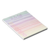 Rainbow Waterverf penseelstreken om lijst uit te v Notitieblok (Schuin)