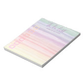 Rainbow Waterverf penseelstreken om lijst uit te v Notitieblok (Linkerzijde)