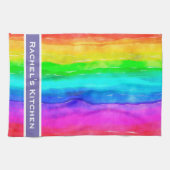Rainbow Waterverf Rainbows Kitchen Towellen Theedoek (Horizontaal)