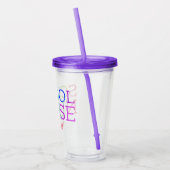 Rainbow Waterverf School Verpleegkundigen geperson Acryl Drinkbeker (Links)