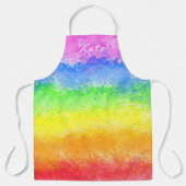 Rainbow-waterverf, speciaal aangepast schort (Voorkant)
