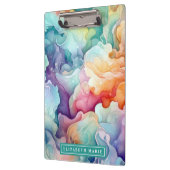 Rainbow Waterverf Splash Naam Sjabloon Klembord (Links)