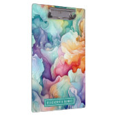 Rainbow Waterverf Splash Naam Sjabloon Klembord (Rechts)