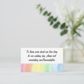"Rainbow Waterverf" Trouwwebsite Kaarten (Staand voorkant)