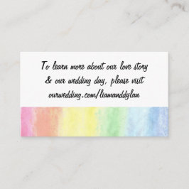 "Rainbow Waterverf" Trouwwebsite Kaarten