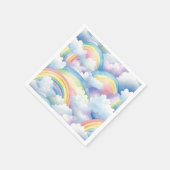 Rainbow Waterverf Verjaardag Servet (Hoek)