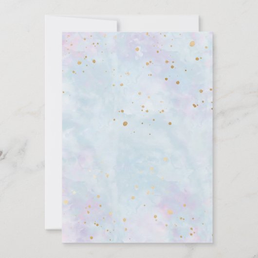 Rainbow Waterverf verjaardagsfeestje Kaart (Achterkant)