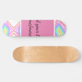 Rainbow waterverf voeg naam tekst aangepaste beric persoonlijk skateboard (Horizontaal)