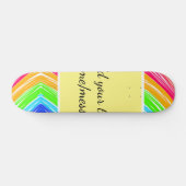 Rainbow waterverf voeg naam tekst aangepaste beric persoonlijk skateboard (Horizontaal)