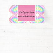 Rainbow waterverf voeg naam tekst aangepaste beric spandoek (Insitu)