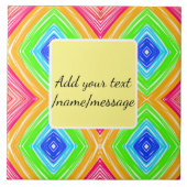 Rainbow waterverf voeg naam tekst aangepaste beric tegeltje (Voorkant)