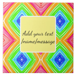 Rainbow waterverf voeg naam tekst aangepaste beric tegeltje