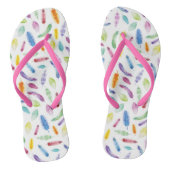 Rainbow Waterverf Vuurzomervakantie Teenslippers (Voetbed)