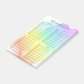 Rainbow Waterverf Wash Georganiseerde activiteiten Post-it® Notes (Schuin)