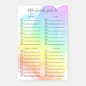 Rainbow Waterverf Wash Georganiseerde activiteiten Post-it® Notes (Voorkant)