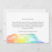 Rainbow Waterverf Wash We hebben foto gemaakt Aankondiging (Achterkant)