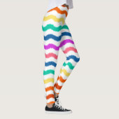 Rainbow Waterverf Waves Colorful Leggings (Rechts)