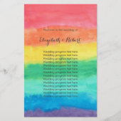 Rainbow Waterverf Wedding (Voorkant)