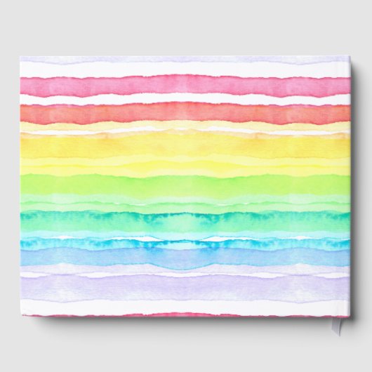 Rainbow Waterverf Wedding Gastenboek (Achterkant)