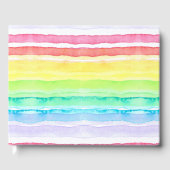 Rainbow Waterverf Wedding Gastenboek (Voorkant)