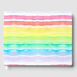 Rainbow Waterverf Wedding Gastenboek