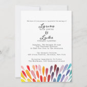 Rainbow Waterverf Wedding Kaart (Voorkant)