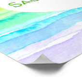 Rainbow Waterverf Wedding Poster (Hoek)