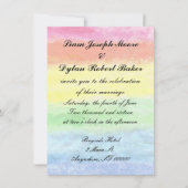 "Rainbow Waterverf" Wedding-uitnodigingen Kaart (Voorkant)