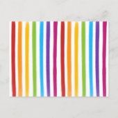 Rainbow-Waterverven Sla de datumkaart op Aankondigingskaart (Achterkant)