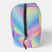 Rainbow Wave Ombre kleurrijke jouw tekst hier gedr Toilettasje (Rechts)