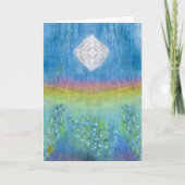 Rainbow Wave Shining Orb Sparkle Light Chakra Kaart (Voorkant)