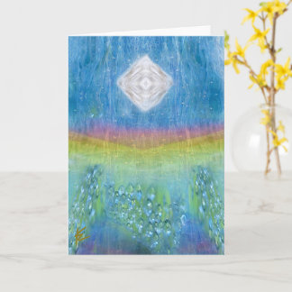Rainbow Wave Shining Orb Sparkle Light Chakra Kaart