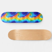 Rainbow Wave Skateboard Deck (Horizontaal)
