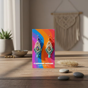 Rainbow Wave-verkenningskaart voor Ketting juwelen Visitekaartje