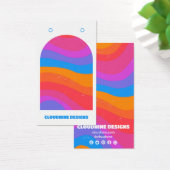 Rainbow Wave-verkenningskaart voor Ketting juwelen Visitekaartje (Bureau)